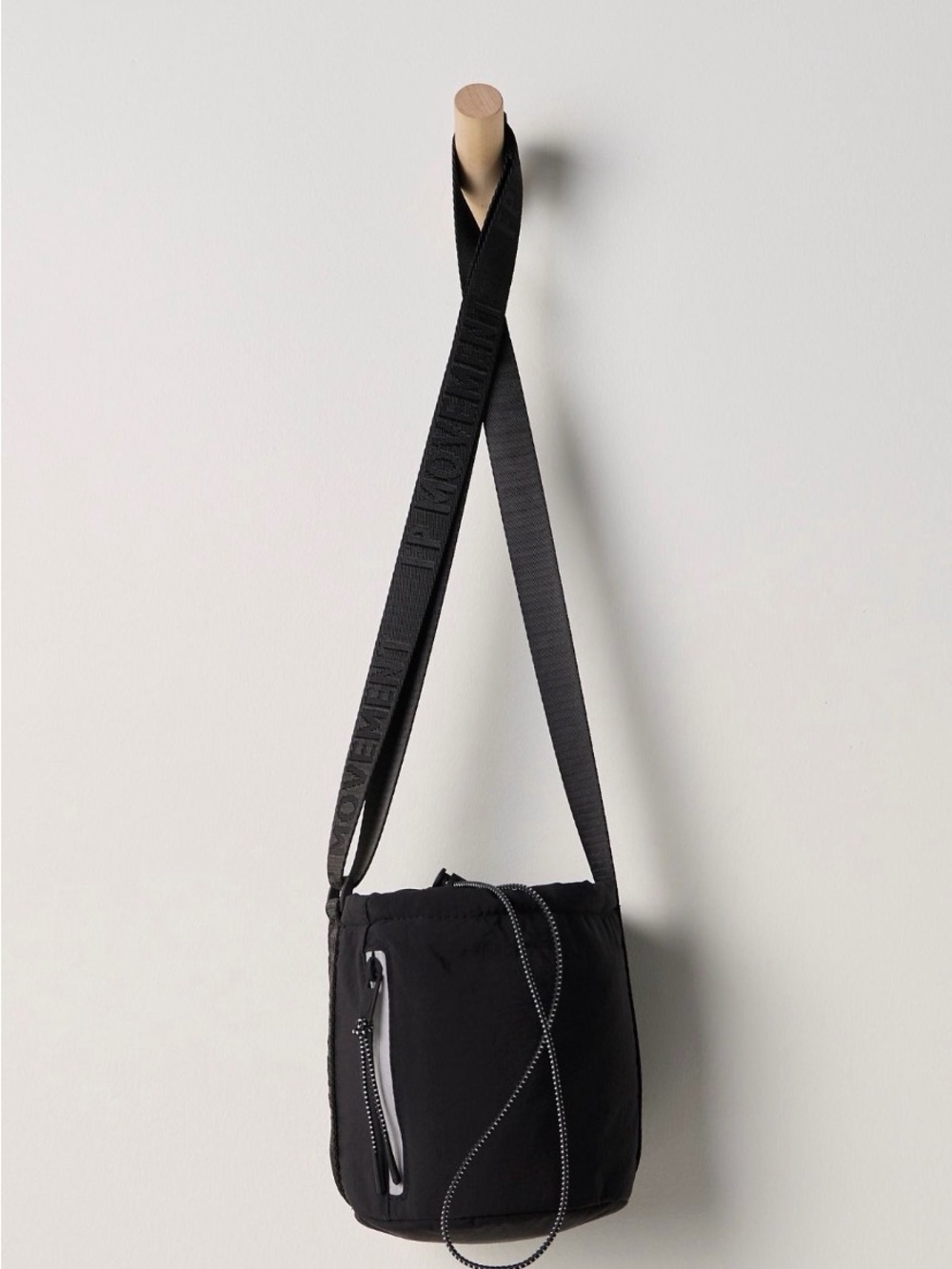 Free People Dusk to Dawn Quencher Sling Bag $68 black NWT